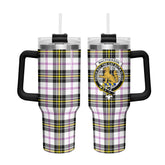 MacPherson Dress Modern Tartan Crest 40 oz Insulated Tumbler with Handle